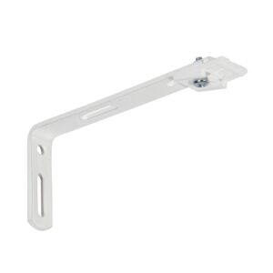Cadefo wandsteun voor luxe rails - 12 cm - wit