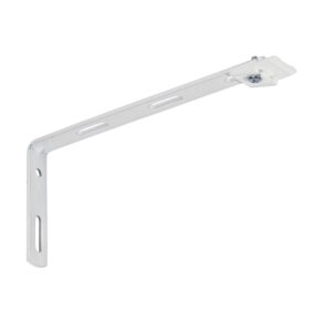 Cadefo wandsteun voor luxe rails - 17 cm - wit