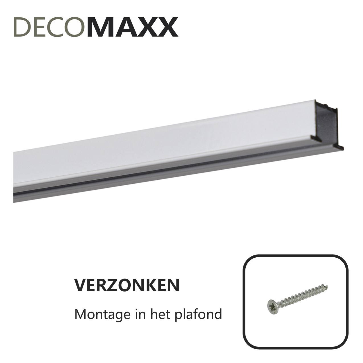 Inbouw Gordijnrails - Wit | Decomaxx - Afbeelding 2