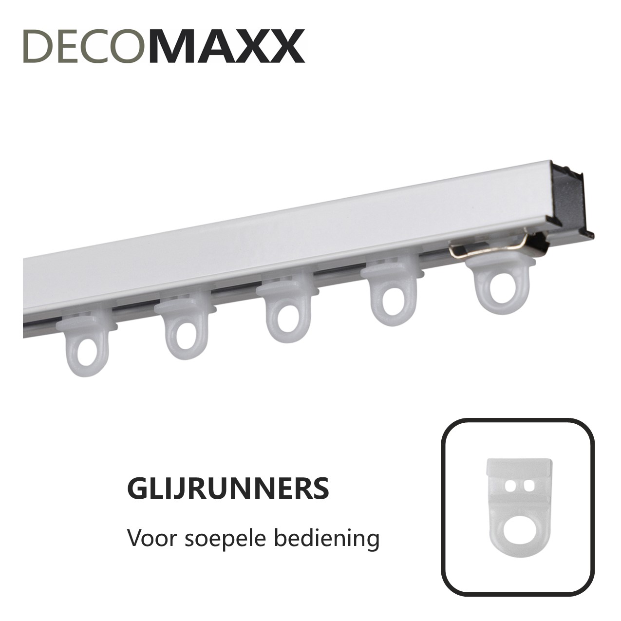 Inbouw Gordijnrails - Wit | Decomaxx - Afbeelding 3