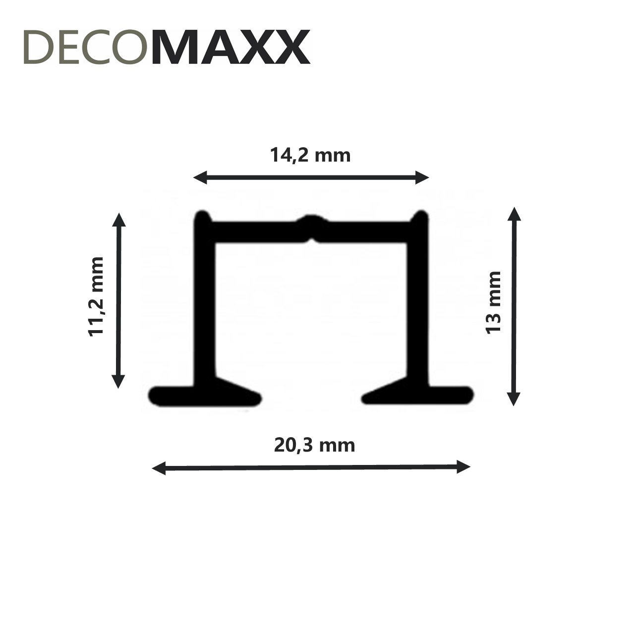 Inbouw Gordijnrails - Zwart | Decomaxx - Afbeelding 5