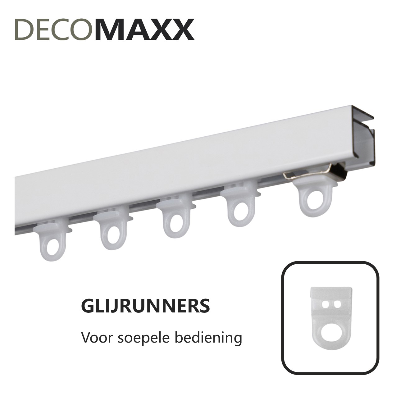 Luxe Gordijnrails - Wit | Decomaxx - Afbeelding 3