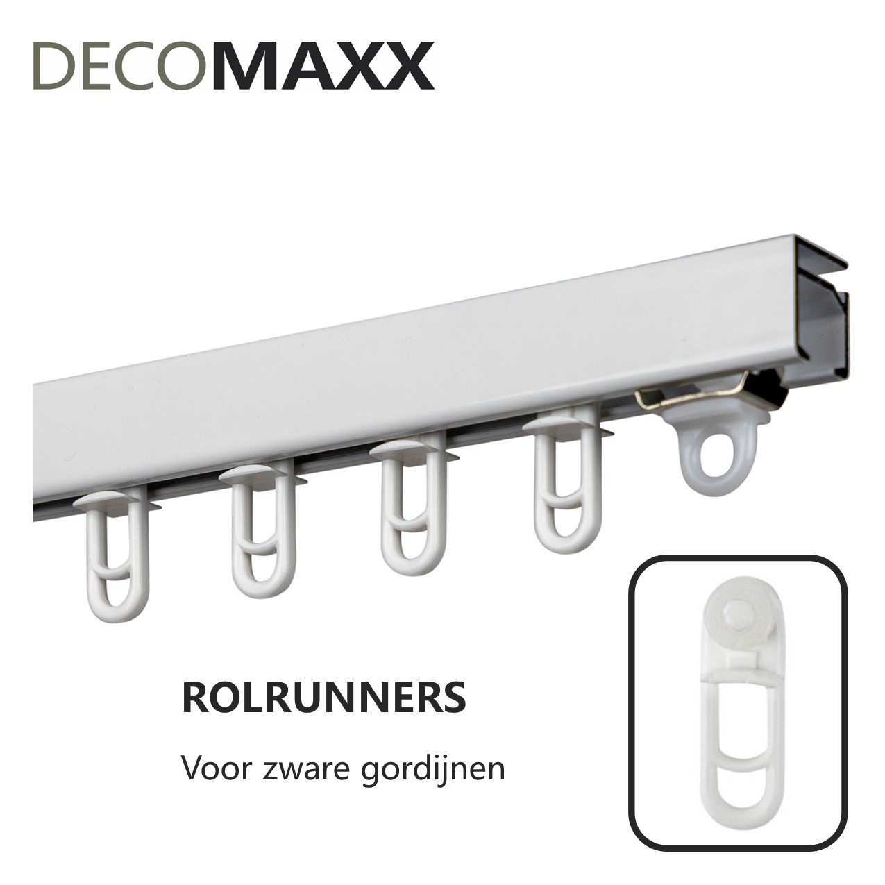 Luxe Gordijnrails - Wit | Decomaxx - Afbeelding 4