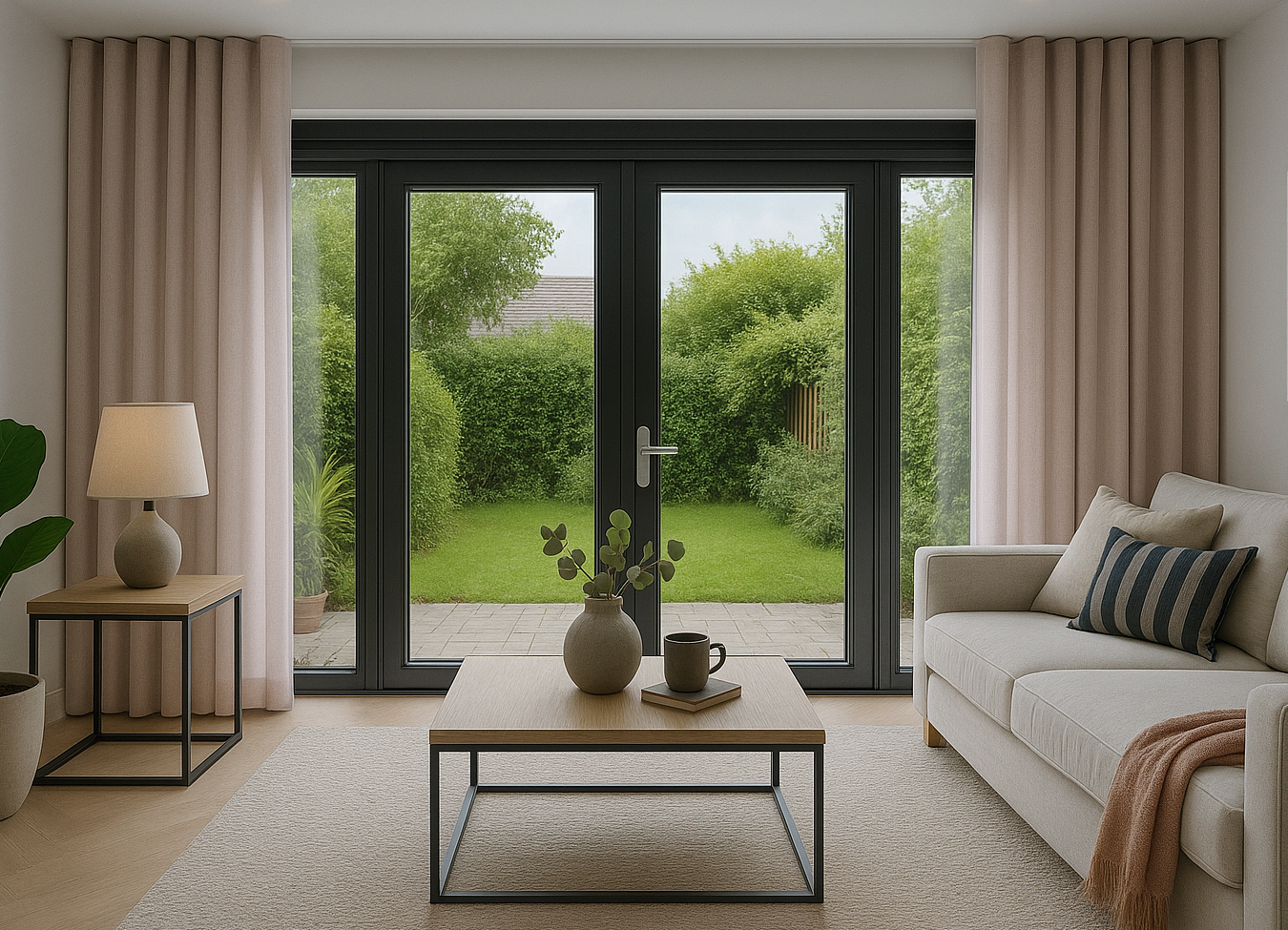 Wave gordijnen inbouw stuc rail van Gordijnrails XL